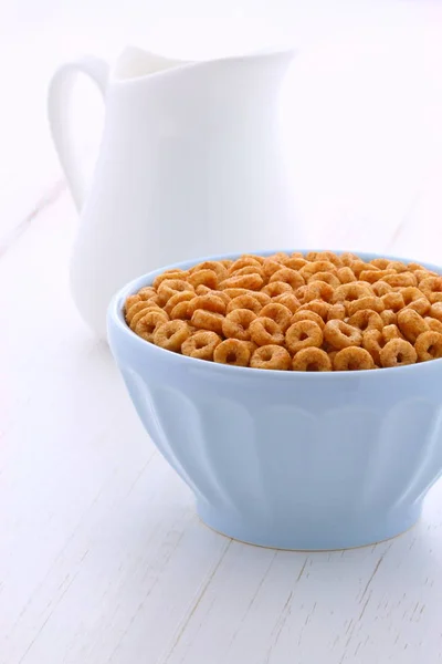 Deliziosa Nutriente Colazione Leggermente Tostata Miele Noci Cereali Loop Stile — Foto Stock