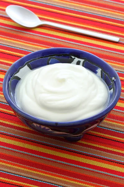 Delicious Sour Cream Traditional Ingredient France Russia Eastern European German — Stock Photo, Image