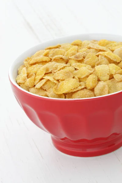 Leckeres Und Gesundes Vollkorn Cornflakes Frühstück — Stockfoto
