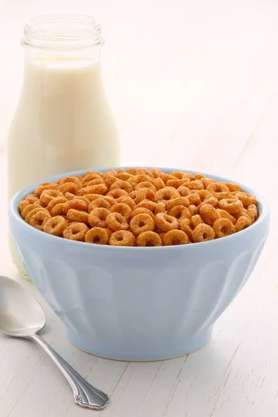 Delicioso Nutritivo Desayuno Ligeramente Tostado Nueces Miel Bucles Cereales Estilo — Foto de Stock