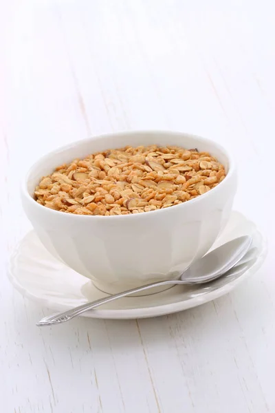 Delicious Nutritious Lightly Toasted Breakfast Muesli Granola Cereal — ストック写真