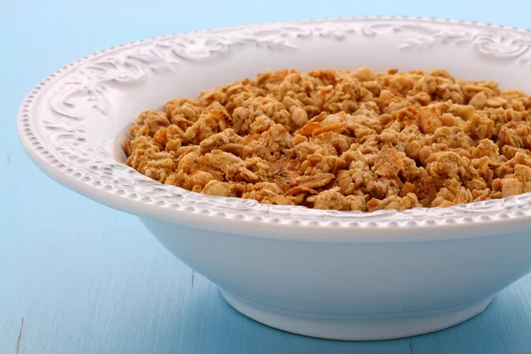 Delicioso Nutritivo Desayuno Tostado Orgánico Muesli Cereales Granola Estilo Vintage — Foto de Stock