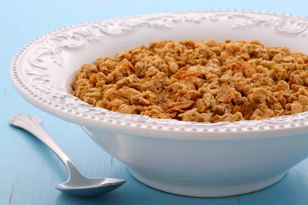 Delicioso Nutritivo Desayuno Tostado Orgánico Muesli Cereales Granola Estilo Vintage —  Fotos de Stock