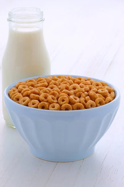 Delicios Nutritiv Mic Dejun Ușor Prăjit Nuci Miere Bucle Cereale — Fotografie, imagine de stoc