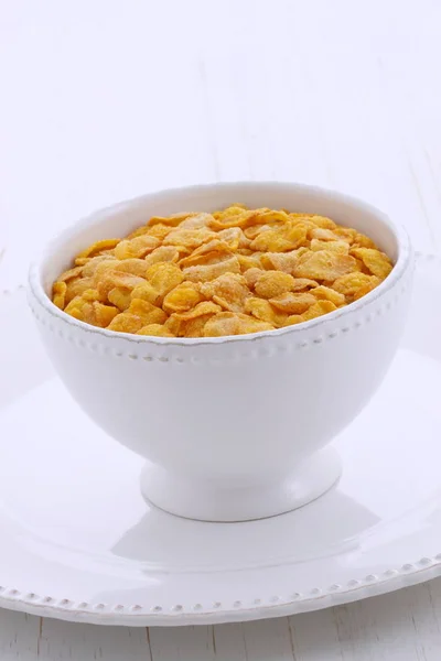 Delicious Nutritious Breakfast Corn Flakes Retro Vintage Styling — Stock Photo, Image