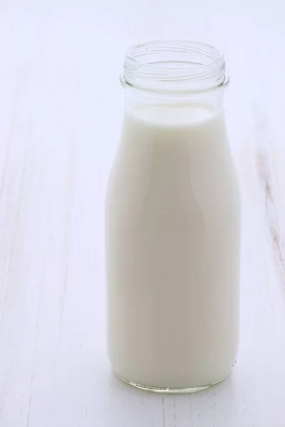 Délicieux Lait Frais Une Des Principales Sources Nutrition — Photo