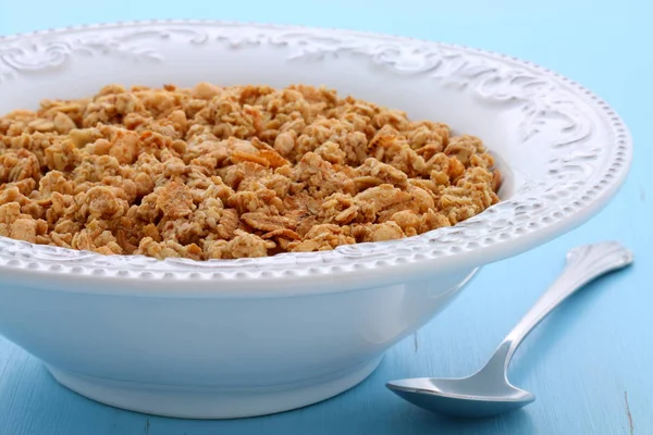 Delicioso Nutritivo Orgânico Torrado Café Manhã Muesli Cereal Granola Estilo — Fotografia de Stock