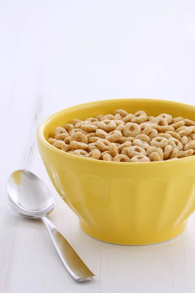 Delicioso Nutritivo Levemente Tostado Café Manhã Mel Nozes Cereal Loops — Fotografia de Stock