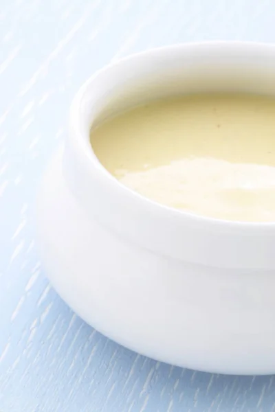Bisque Maíz Suave Cremoso Ligeramente Sazonado Esta Deliciosa Sopa Crema — Foto de Stock