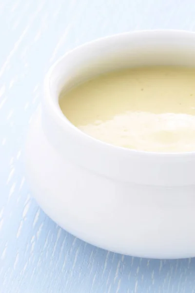 Glatt Kremet Lett Krydret Maissuppe Denne Deilige Kremsuppen Tykk Suppe – stockfoto