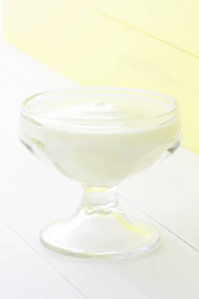 Delicious Sweet Lemon Mousse Light Velvety Decadent Dessert Indulge Your — Stock Photo, Image