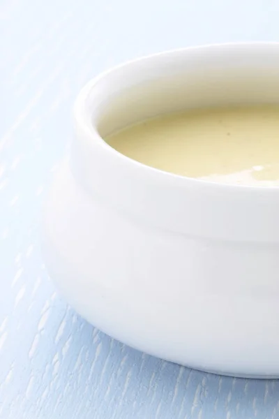 Bisque Maíz Suave Cremoso Ligeramente Sazonado Esta Deliciosa Sopa Crema —  Fotos de Stock