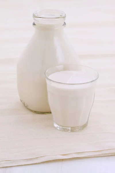 Délicieux Lait Frais Une Des Principales Sources Nutrition — Photo