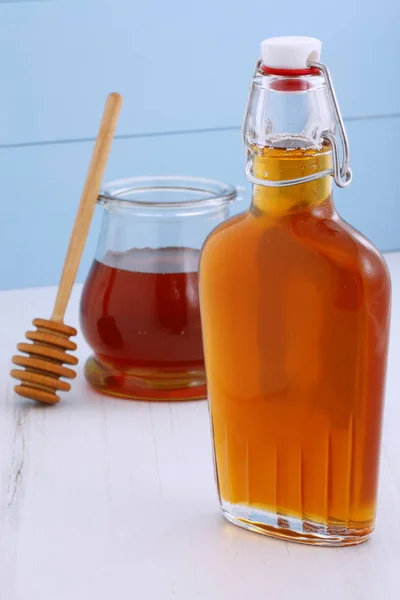 Miód Zdrowy Pożywny Słodki Żywności Wytwarzany Przez Pszczoły Przy Użyciu — Zdjęcie stockowe