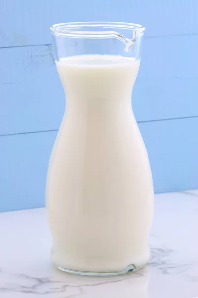 Смачне Свіже Молоко Один Первинних Джерел Харчування Vintage Італійський Каррарського — стокове фото