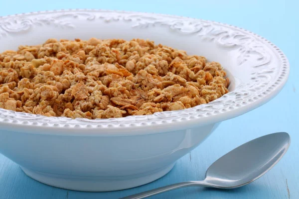 Delicioso Nutritivo Orgânico Torrado Café Manhã Muesli Cereal Granola Estilo — Fotografia de Stock