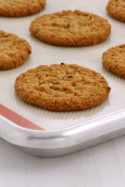 Lahodné Čerstvé Pečené Cookies Vintage Stylu — Stock fotografie