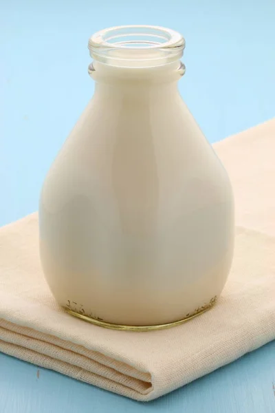 Lahodné Čerstvé Sójové Mléko Vintage Stylu — Stock fotografie