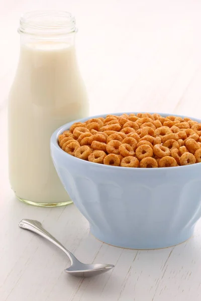 Delicios Nutritiv Mic Dejun Ușor Prăjit Nuci Miere Bucle Cereale — Fotografie, imagine de stoc
