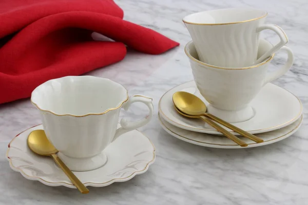 Lovely set of tea cups — Stock Photo, Image