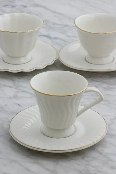 Joli ensemble de tasses à thé — Photo