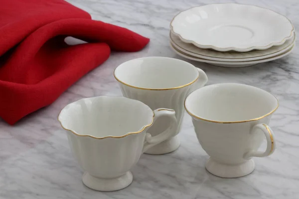 Lovely set of tea cups — Stock Photo, Image