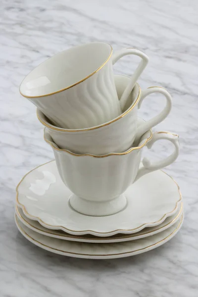 Прекрасний набір чашок чаю — стокове фото