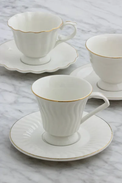 Precioso conjunto de tazas de té — Foto de Stock