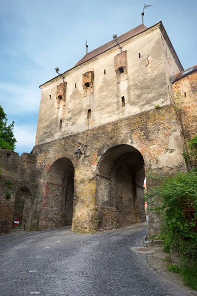 재단사 Sighisoara Mures 카운티 루마니아의 도시에에서 게이트의 그레이트 — 스톡 사진