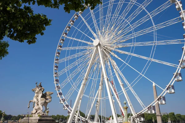 Riesenrad Auf Der Place Concorde Paris Frankreich Stockbild
