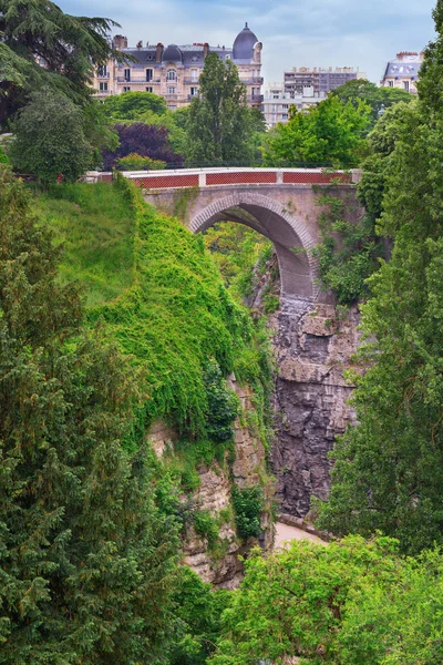 Belle Vue Sur Les Hiils Verts Rochers Reliés Par Pont — Photo