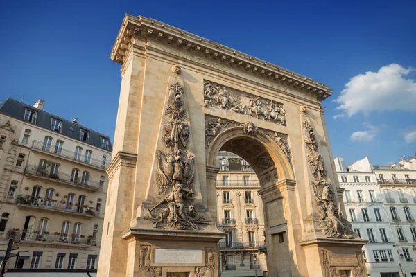 Portão Saint Martin Paris França — Fotografia de Stock