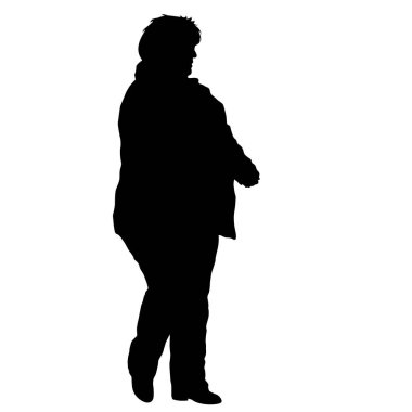 Beyaz arka plan üzerinde yürüyen insanlar silüeti