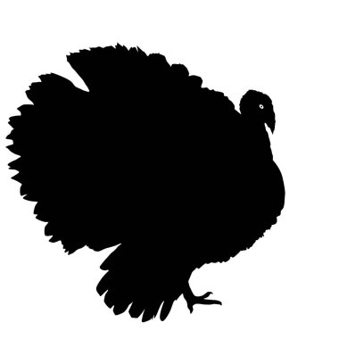 Türkiye'nin beyaz bir arka plan üzerinde siyah siluetleri