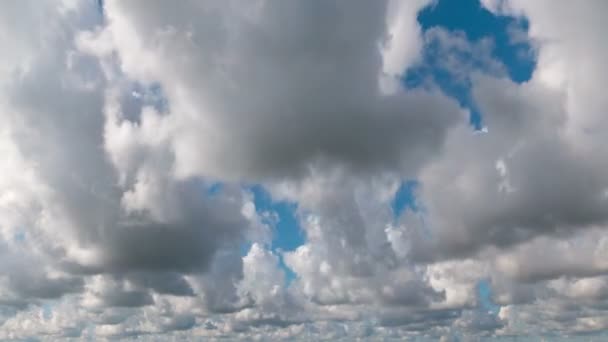 Zaman Atlamalı Bulutlu Sabah Gökyüzü Doğa Arka Plan — Stok video