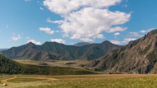 Time Laps Landscape Altai Mountains Siberia Russia — Stock Video