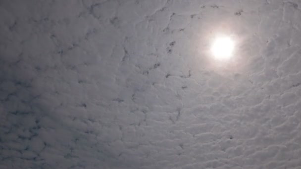 Time Lapse Cloudy Morning Sky Nature Background — Stock Video