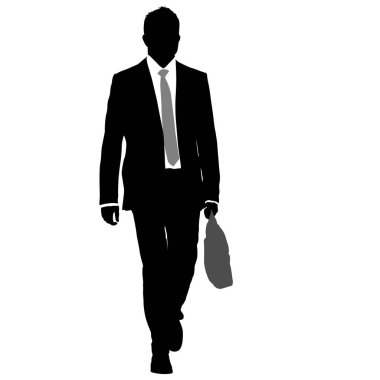 Beyaz arka planda kravatı olan takım elbiseli bir iş adamı.