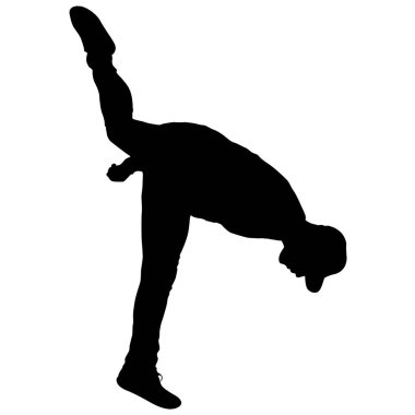 Ayakta, insanlar beyaz arka planda siyah siluet kişi