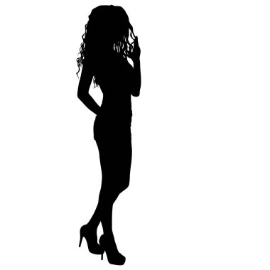 Beyaz arka plan üzerinde duran insanlar silüeti