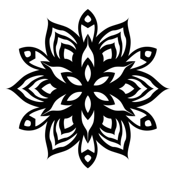 Silhueta de flocos de neve ícones no fundo branco —  Vetores de Stock