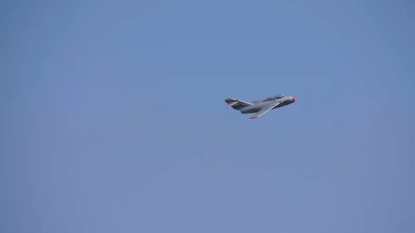 モスクワロシアZhukosky飛行場31 8月2019 ロシアのMig 15ビス1120のデモンストレーション ファゴット 国際航空宇宙サロンMaks 2019 — ストック写真