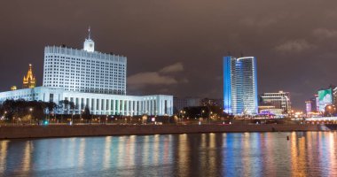 Moskova, Rusya, hükümet, gece evi.