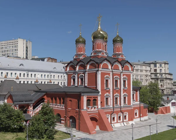 Katedral Burcuve Campanile Eski Znamensky manastırı moskova, Rusya Our Lady Simgesi — Stok fotoğraf