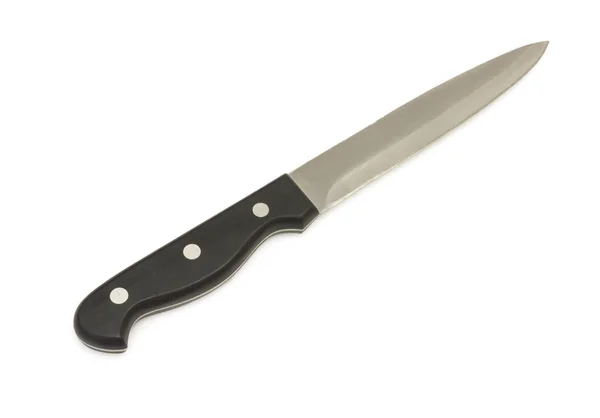 Couteaux de cuisine en acier, isolés sur blanc — Photo