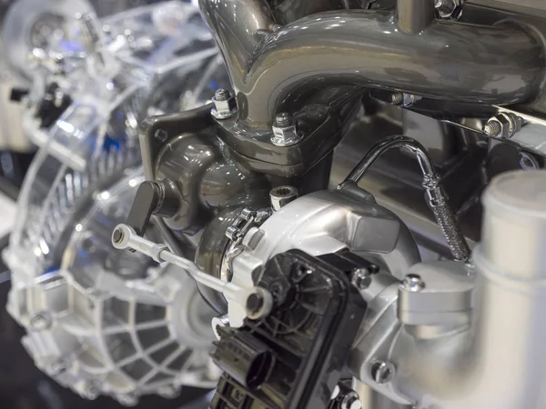 Close up detail of tuned car engine — Stock Photo, Image
