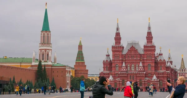 Roter Platz in Moskau, Historisches Museum in Russland — Stockfoto