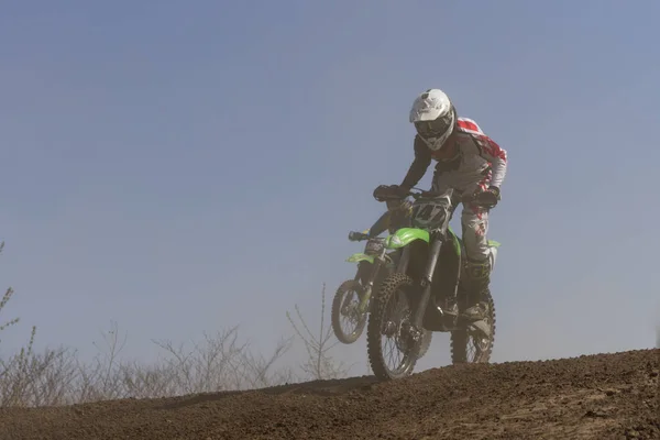 MOSCOW - JUNHO 4: Motociclista no Campeonato Europeu de Motos — Fotografia de Stock