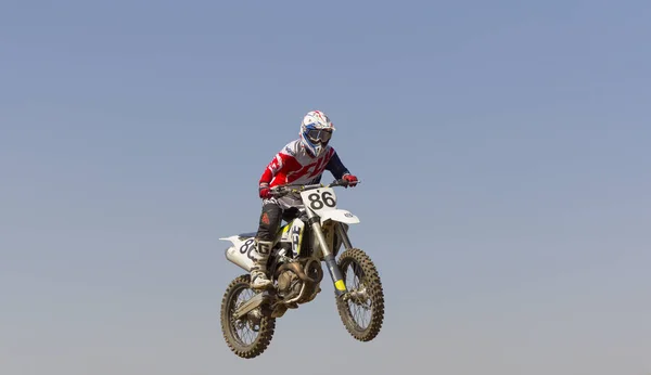 MOSCOW - JUNE 4: Motorcyclist at the European Championship in mo — Stock Photo, Image