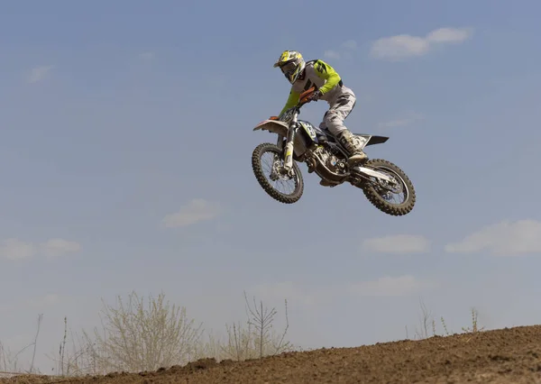 MOSCOW - JUNHO 4: Motociclista no Campeonato Europeu de Motos — Fotografia de Stock